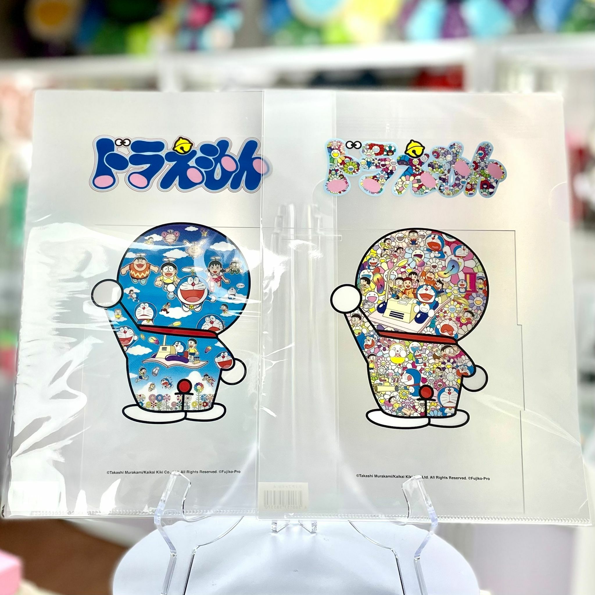 Murakami x Doraemon Expo A4 Folder (Blue&Rainbow)