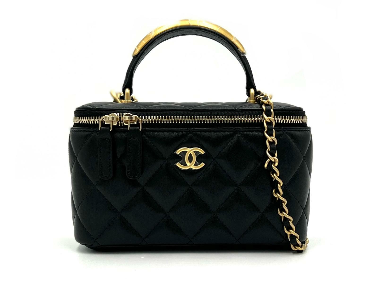 (全新貨品) CHANEL VANITY CASE 金屬柄長盒子
