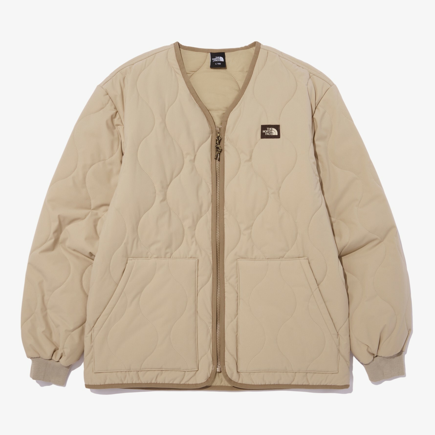 THE NORTH FACE CAMPER HEAT 開襟衫 長袖 外套 奶茶 NJ3NN55C