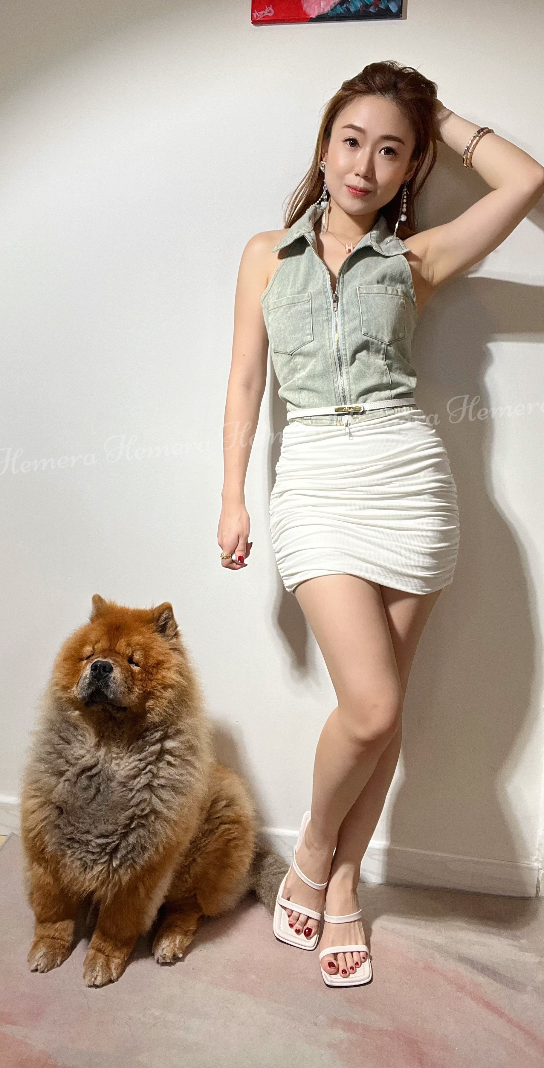 Denim Halter Vest TP22S0915