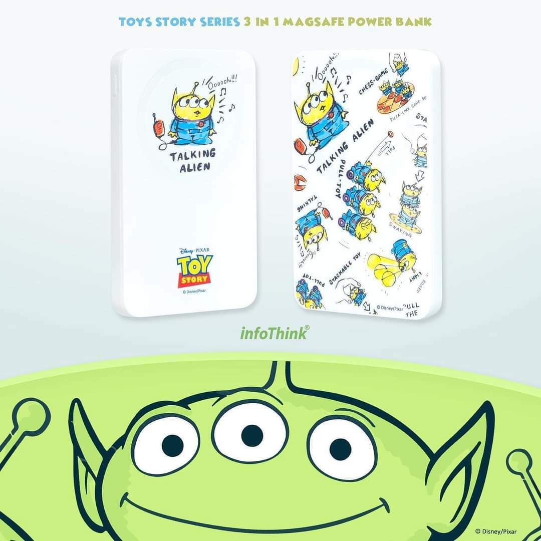 Infothink三眼怪系列三合一磁吸式無線快充行動電源 限量版