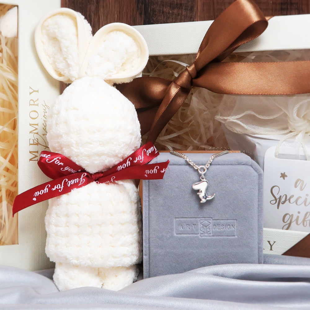 【彌月禮盒】兒童刻字手鍊 小恐龍 細版 嬰幼兒純銀周歲禮物