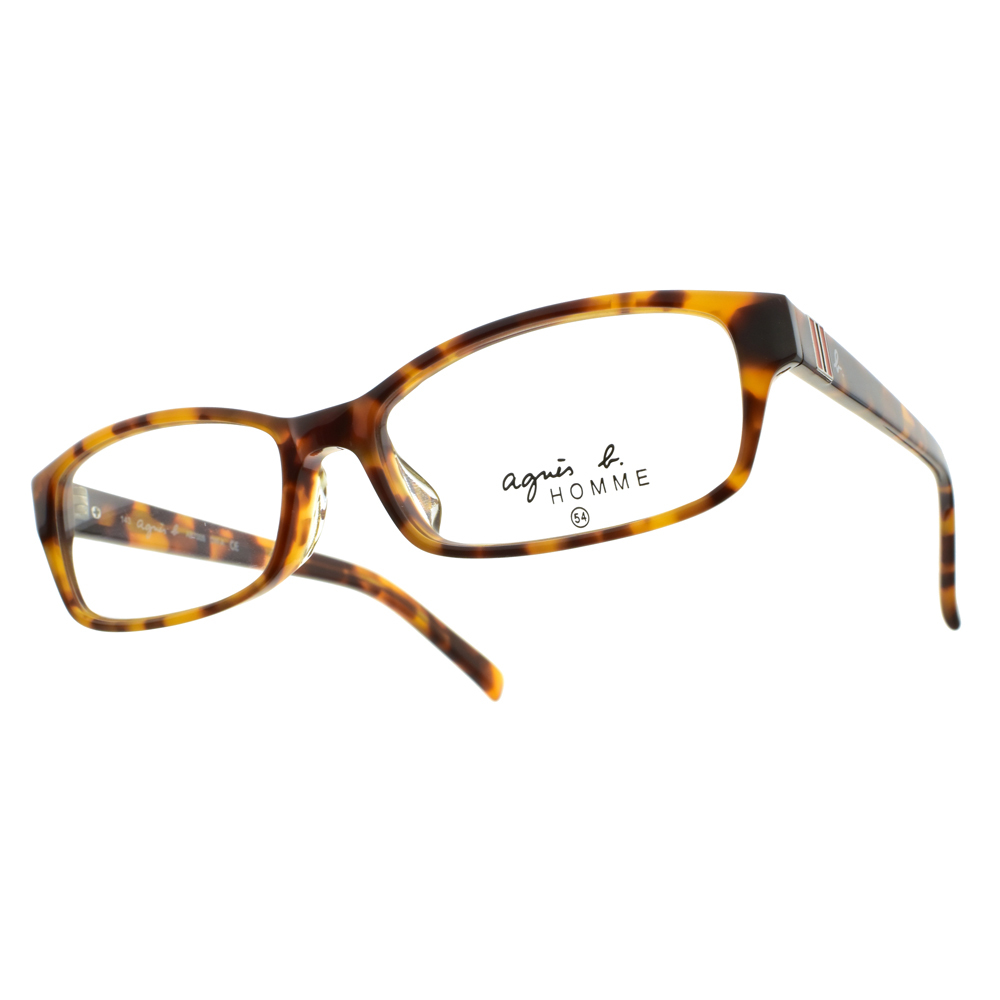 【agnes b.】AB7005 DWA 時尚琥珀方框光學眼鏡