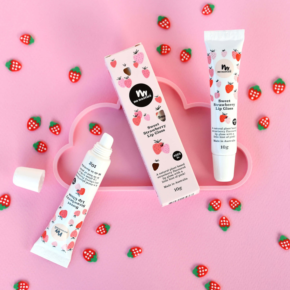 純天然甜心草莓唇蜜
