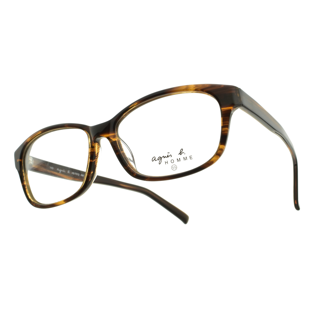 【agnes b.】AB7012 AW 特殊紋路方框光學眼鏡