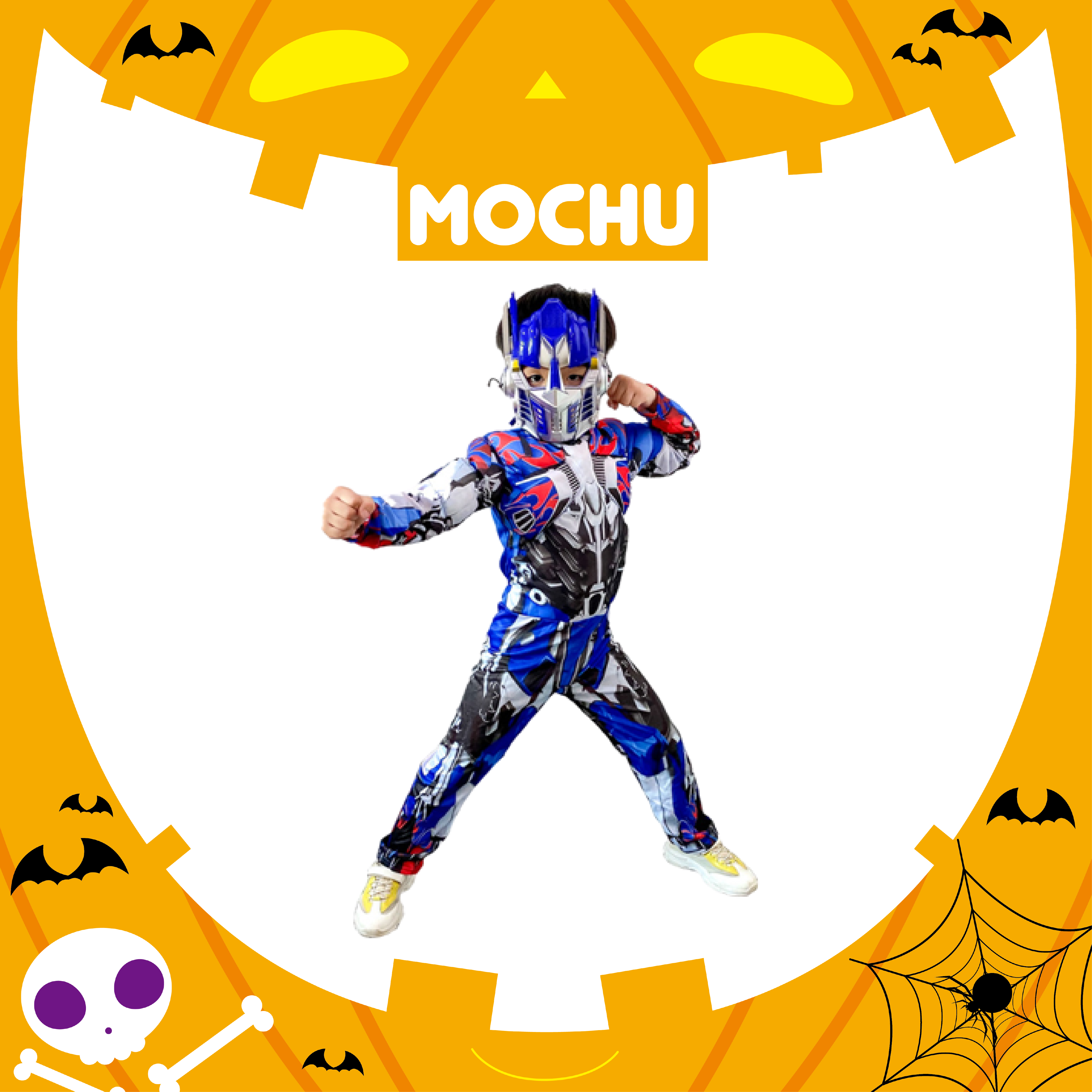 (S現貨)藍色機器人造型服