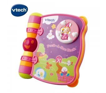 【 英國 Vtech 學習玩具 】音樂探索翻翻書 - 粉