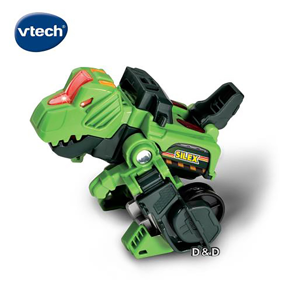 《 英國 Vtech 》聲光變形恐龍車-霸王龍-魔爪
