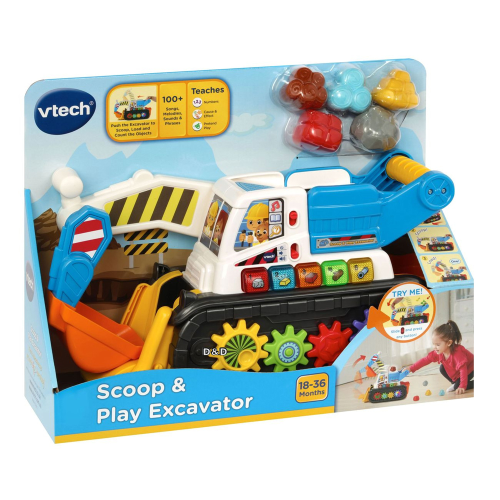 【英國 Vtech】聲光互動學習挖土機