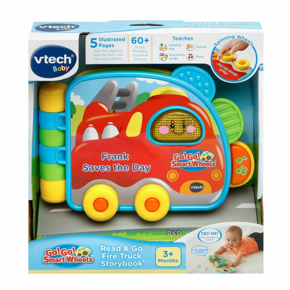 【英國 Vtech】嘟嘟車生活翻翻書-消防車
