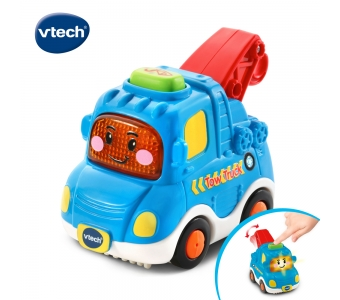 【英國 Vtech】嘟嘟聲光互動車-吊車