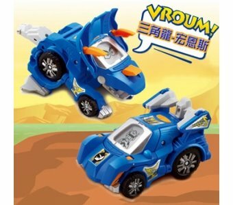 《 英國 Vtech 》聲光變形恐龍車-三角龍 -宏恩斯