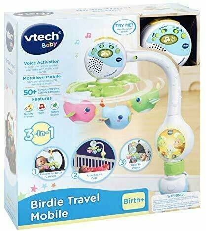 《 英國 Vtech 》可攜式3合1啾啾鳥音樂鈴