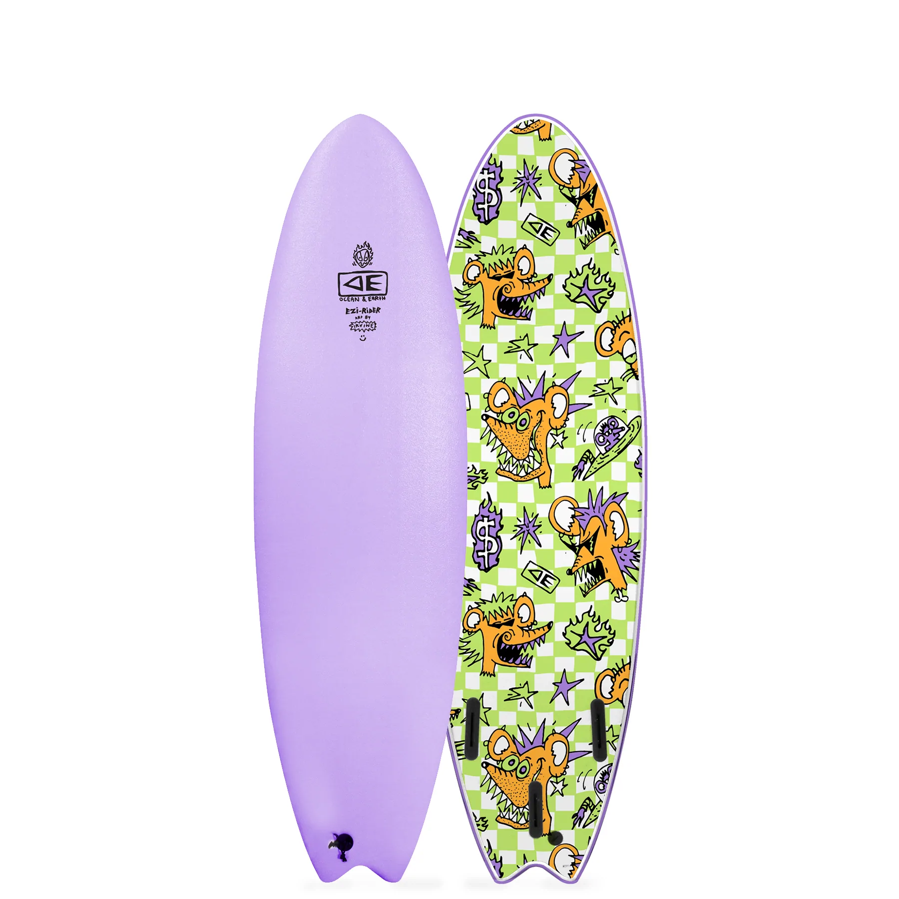 OCEAN EARTH Brains Ezi-Rider 6'6