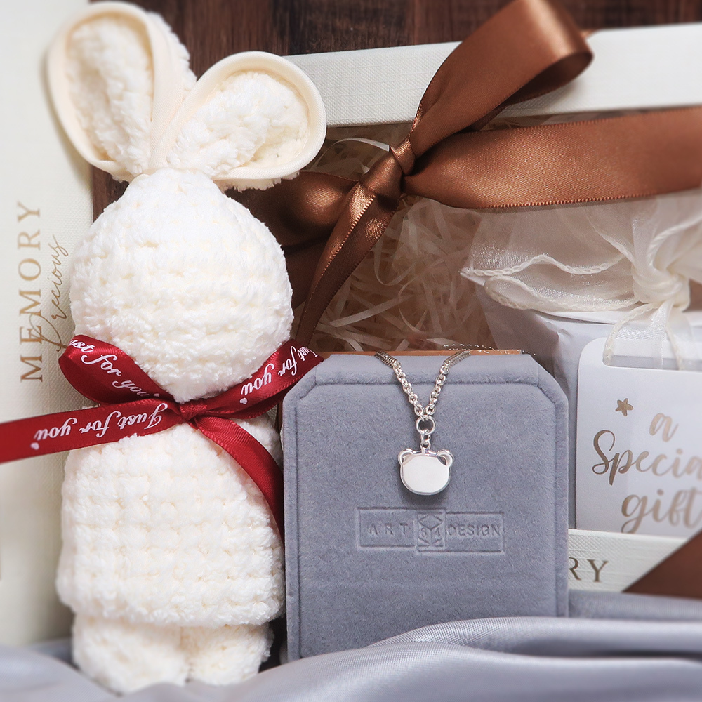 【彌月禮盒】兒童刻字手鍊 活力小熊 細版 嬰幼兒純銀周歲禮物