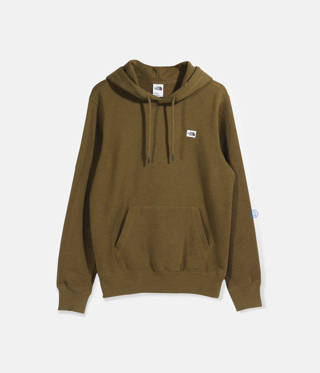 The North Face Heritage Patch Hoodie 軍綠色內刷毛帽T (NF0A532B37U)