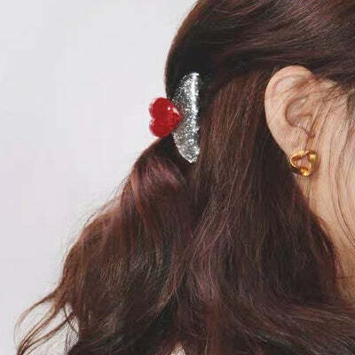 美國 Snack Break // Glittering Love Hair Claw