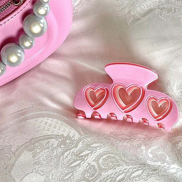 美國 Snack Break // Heart Wave Hair Claw