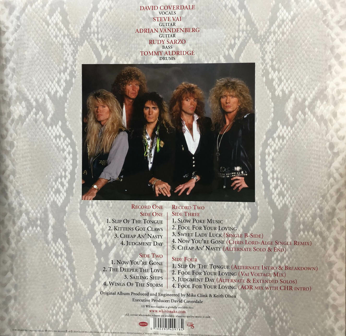 WHITESNAKE-SILP ON THE TONGUE 2LP