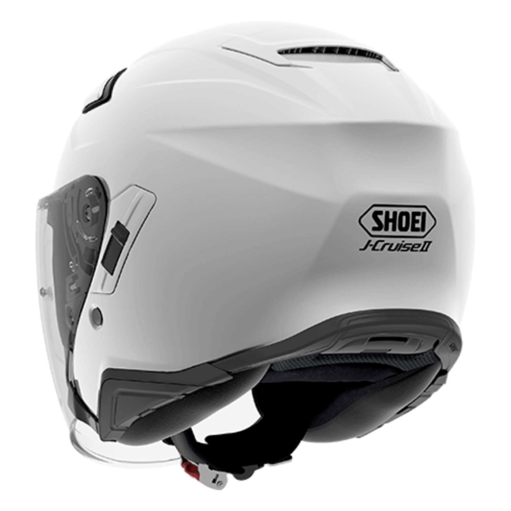 安信騎士] 日本SHOEI J-Cruise II 素色白色半罩安全帽通風透氣內襯可拆