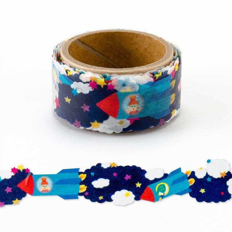 AIUEO - Masking tape Rocket