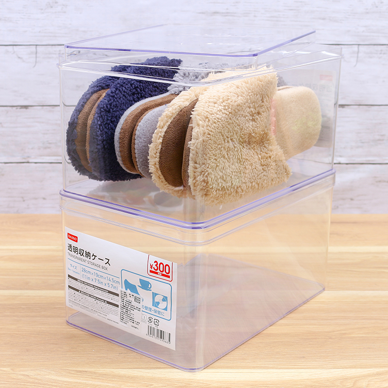 透明附蓋收納盒/28x19x14.5cm