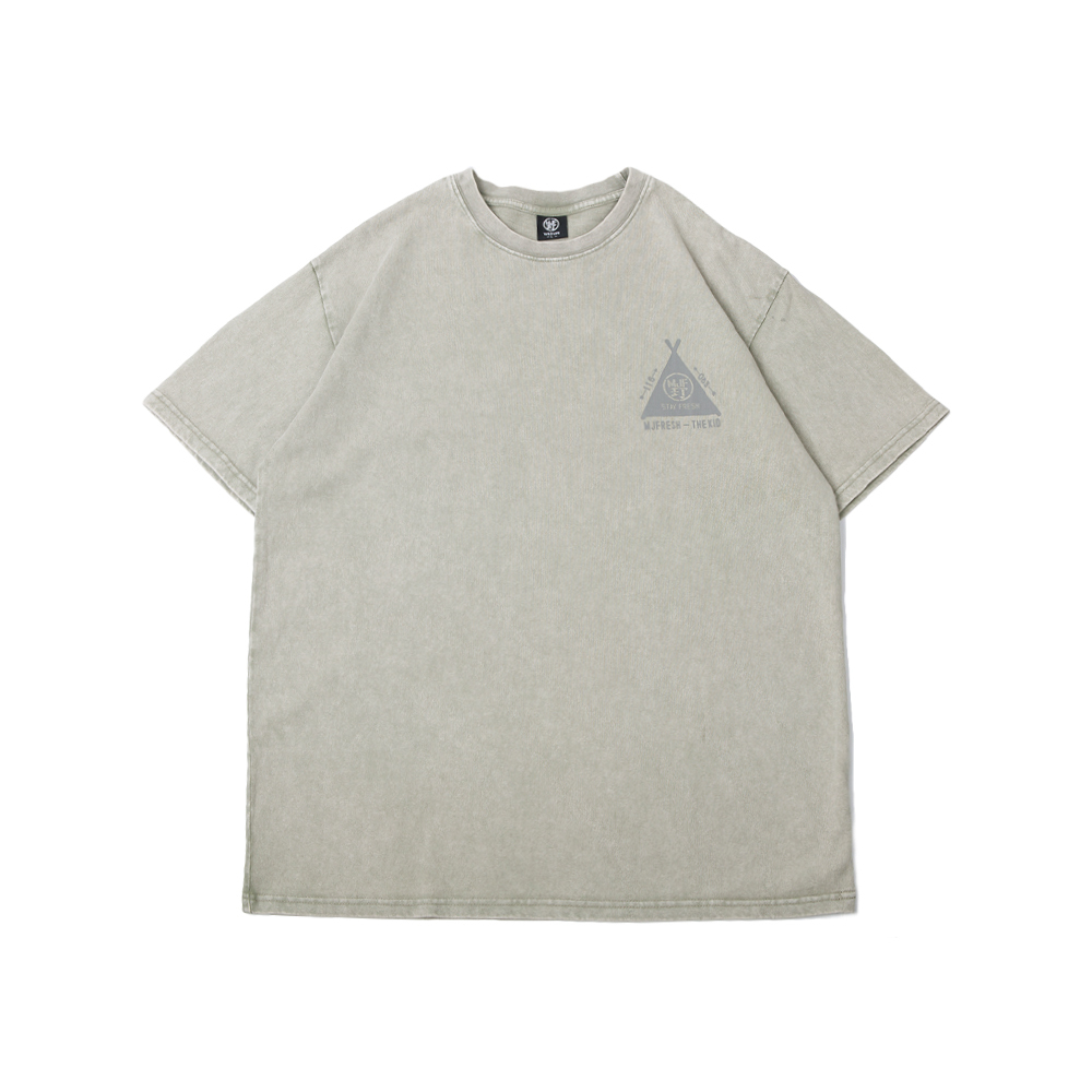 MJ Fresh x KID ® Camping Tent T-shirt _ 2022聯名露營帳短T 水洗綠