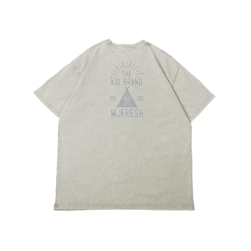 MJ Fresh x KID ® Camping Tent T-shirt _ 2022聯名露營帳短T 水洗綠