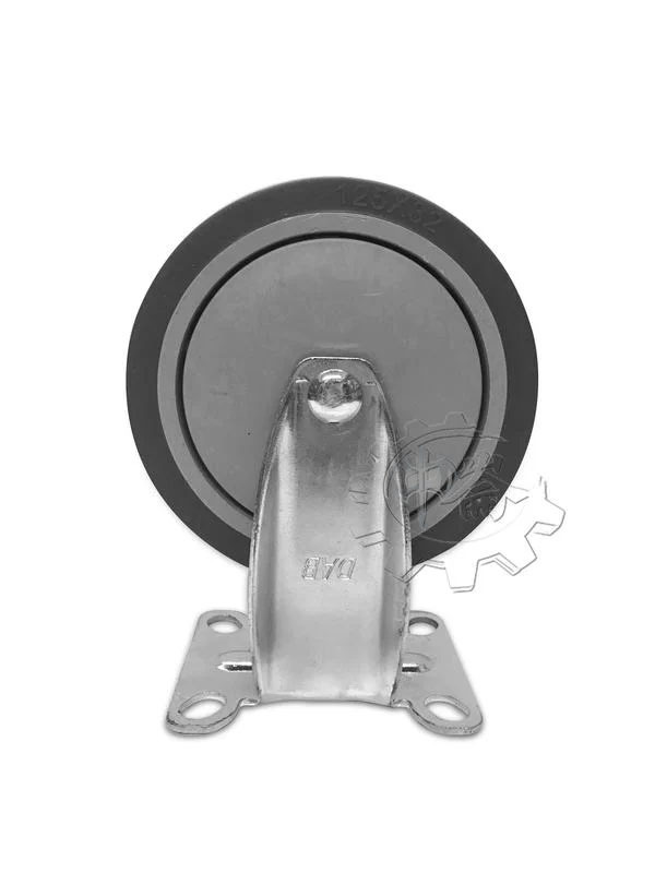 ＊中崙五金【附發票】DAB 高級儀器輪 5"平面(固定/活動/煞車輪) 手推車輪子(培林)底座加厚更耐重 (單顆)