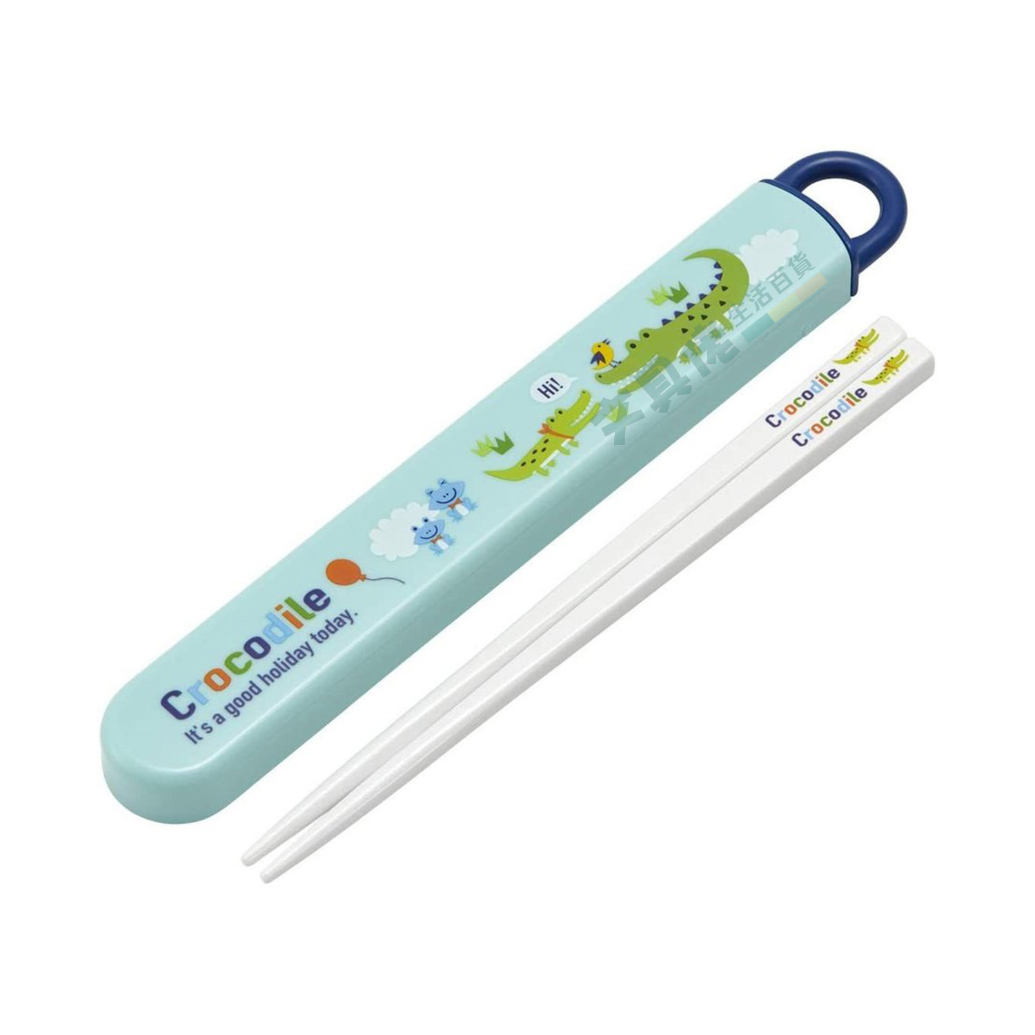 【外出食飯必備】日本製Skater 小鱷魚 抗菌筷子套裝