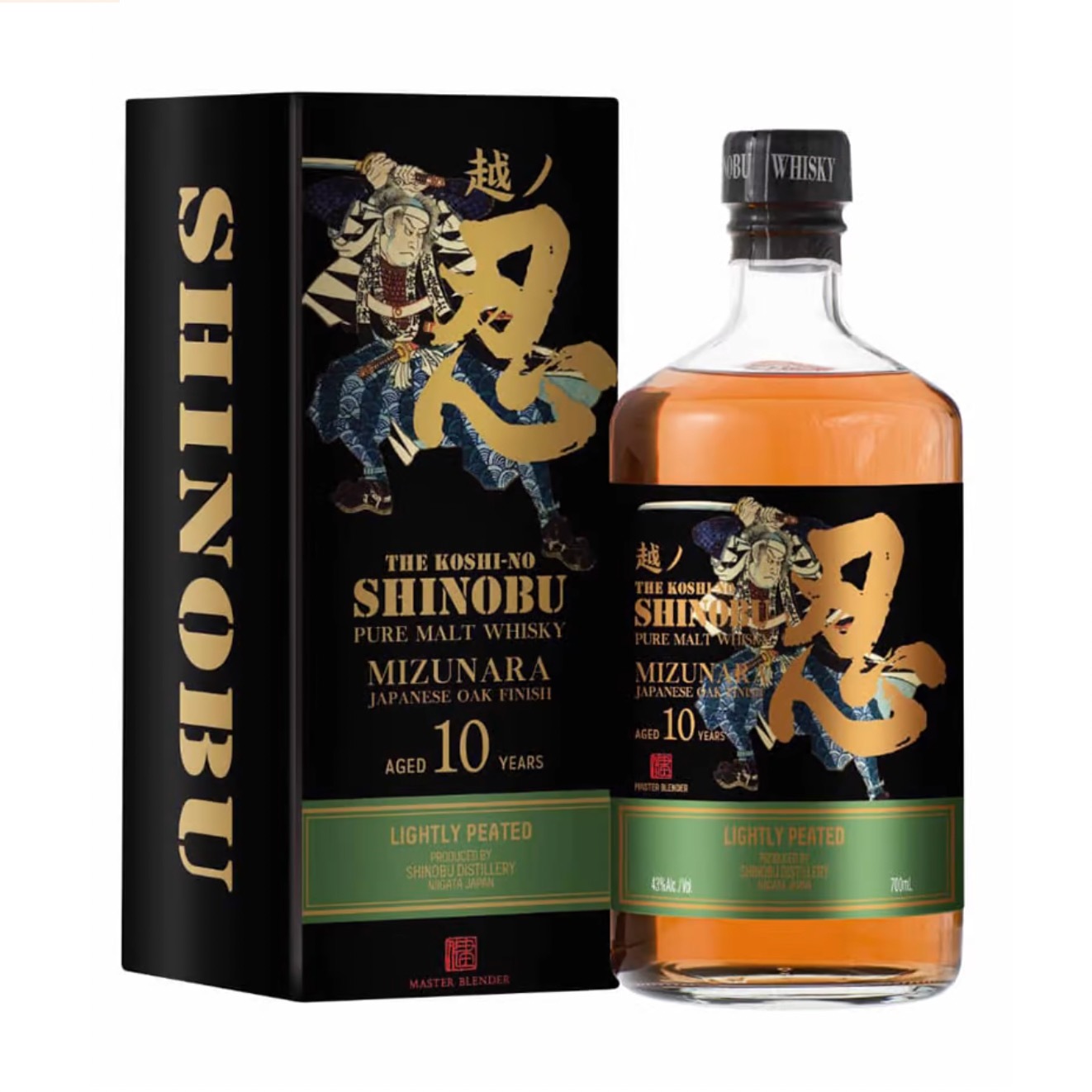 Shinobu Pure Malt 10 Years Lightly Peated Mizunara Oak Finish
