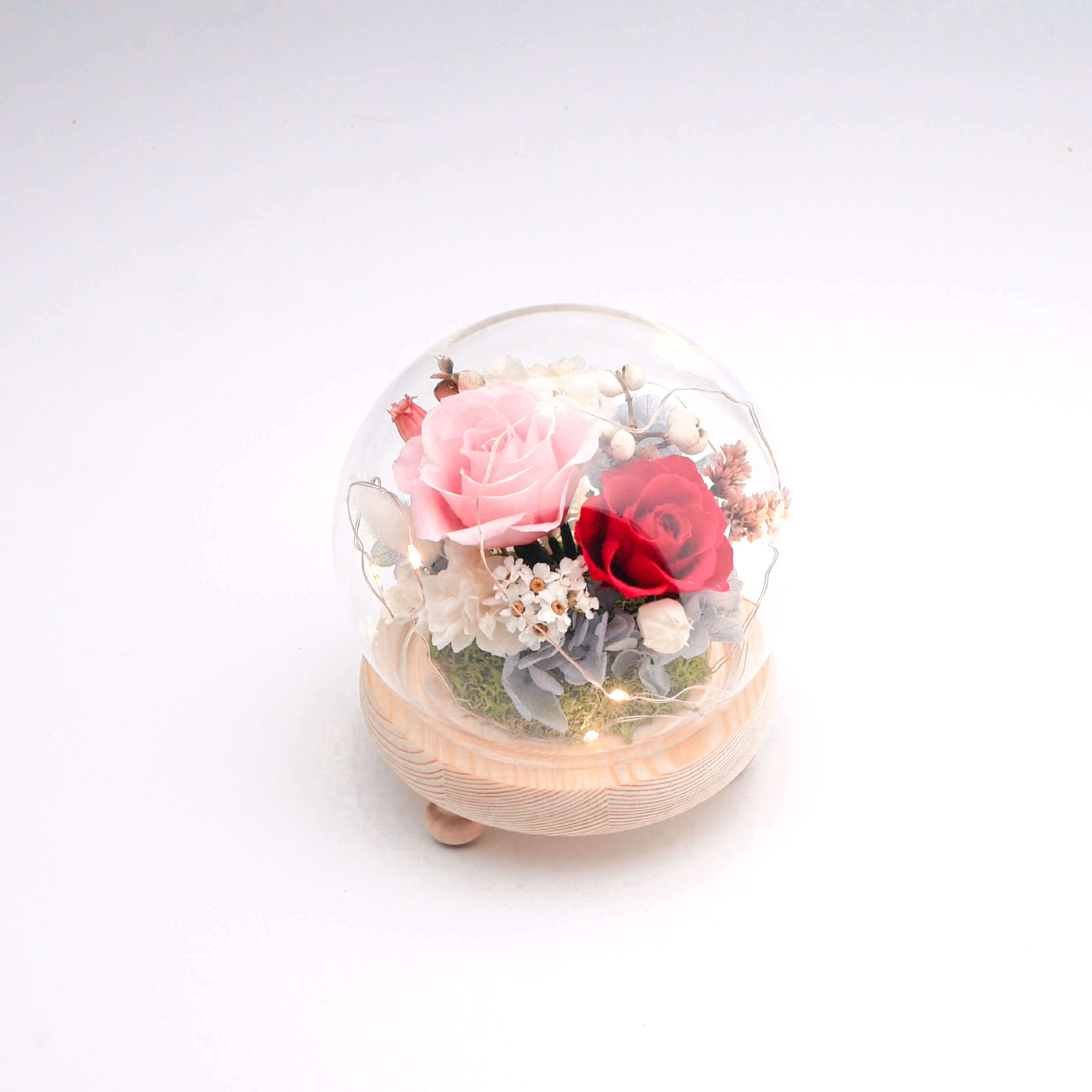【心動的瞬間】圓球玻璃花盅-小