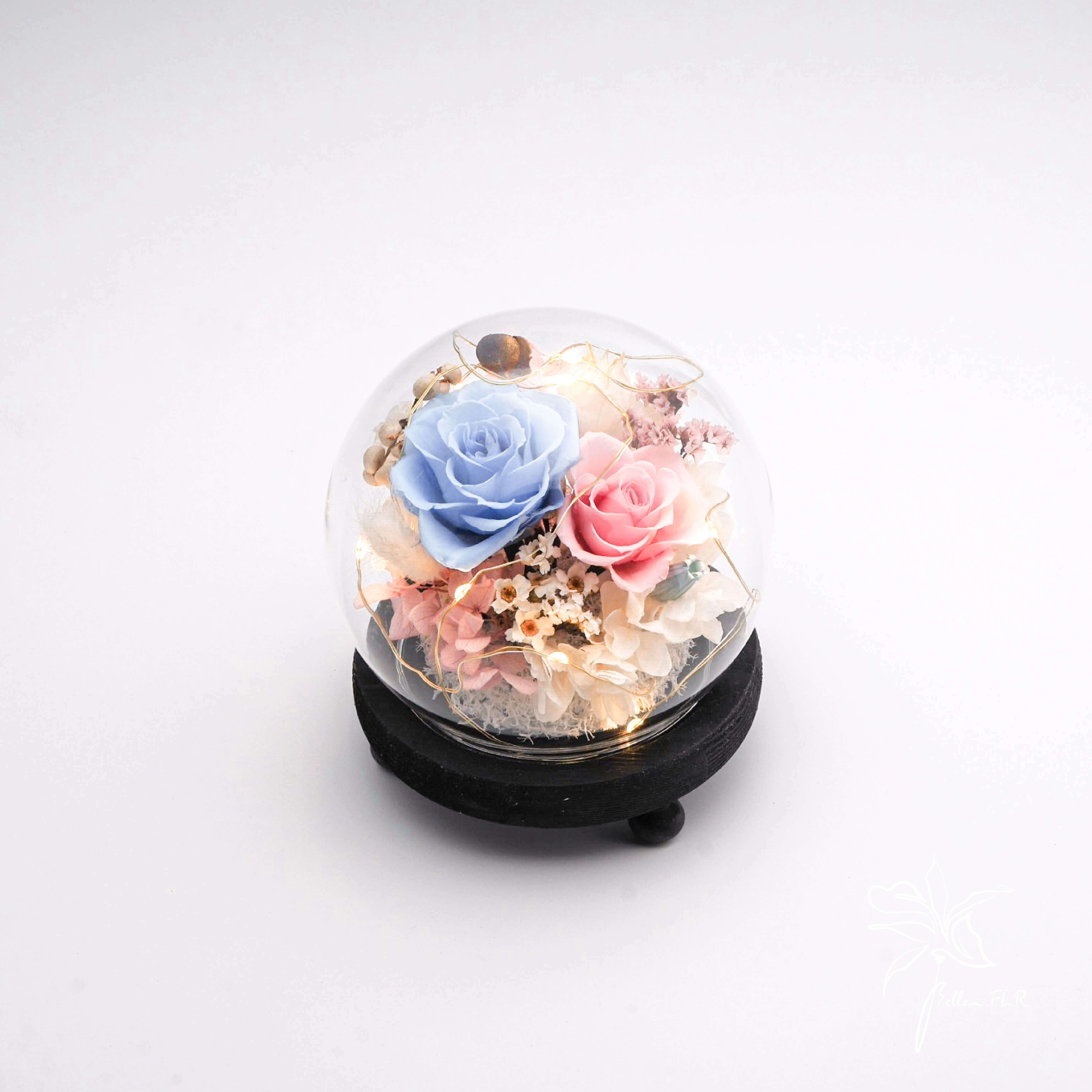 【只想和你一起】圓球玻璃花盅-小