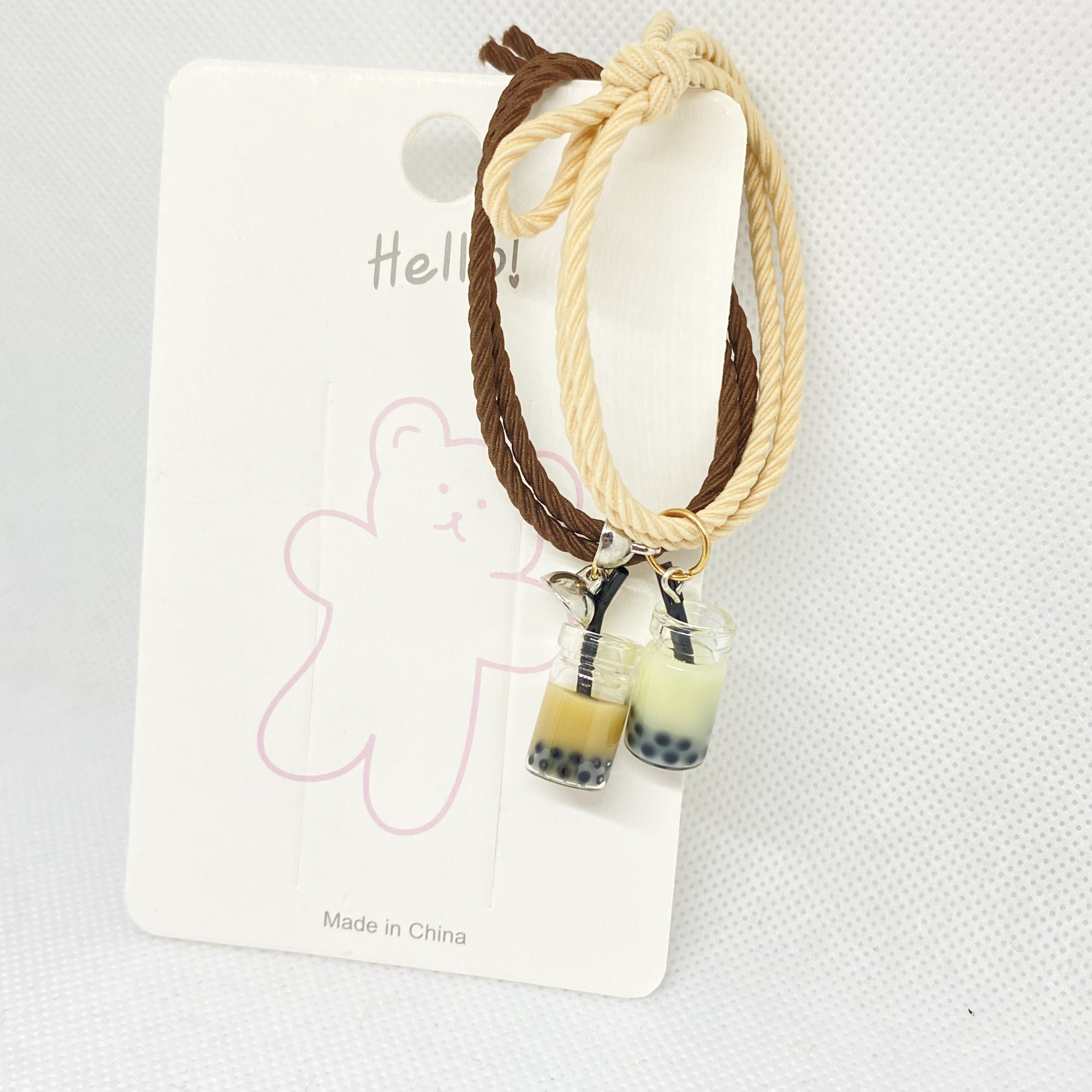 珍珠奶茶頭繩 (2條)