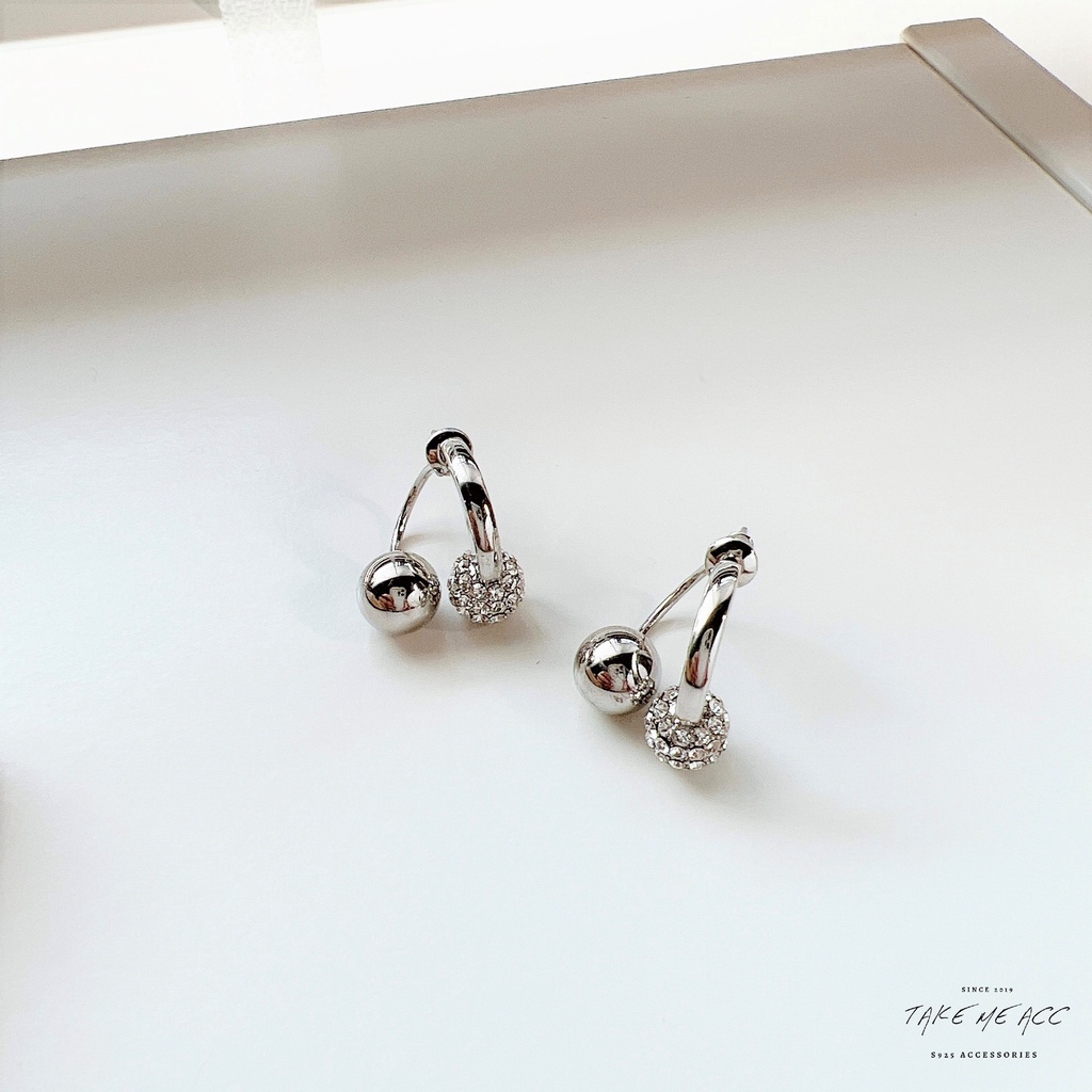 扭轉星球｜純銀針耳環