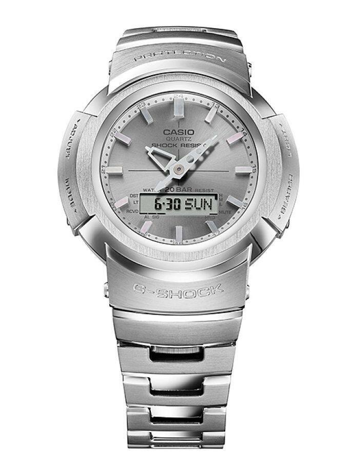 Casio G-Shock AWM-500D-1A8 太陽能 電波 全金屬 手錶 (香港行貨)