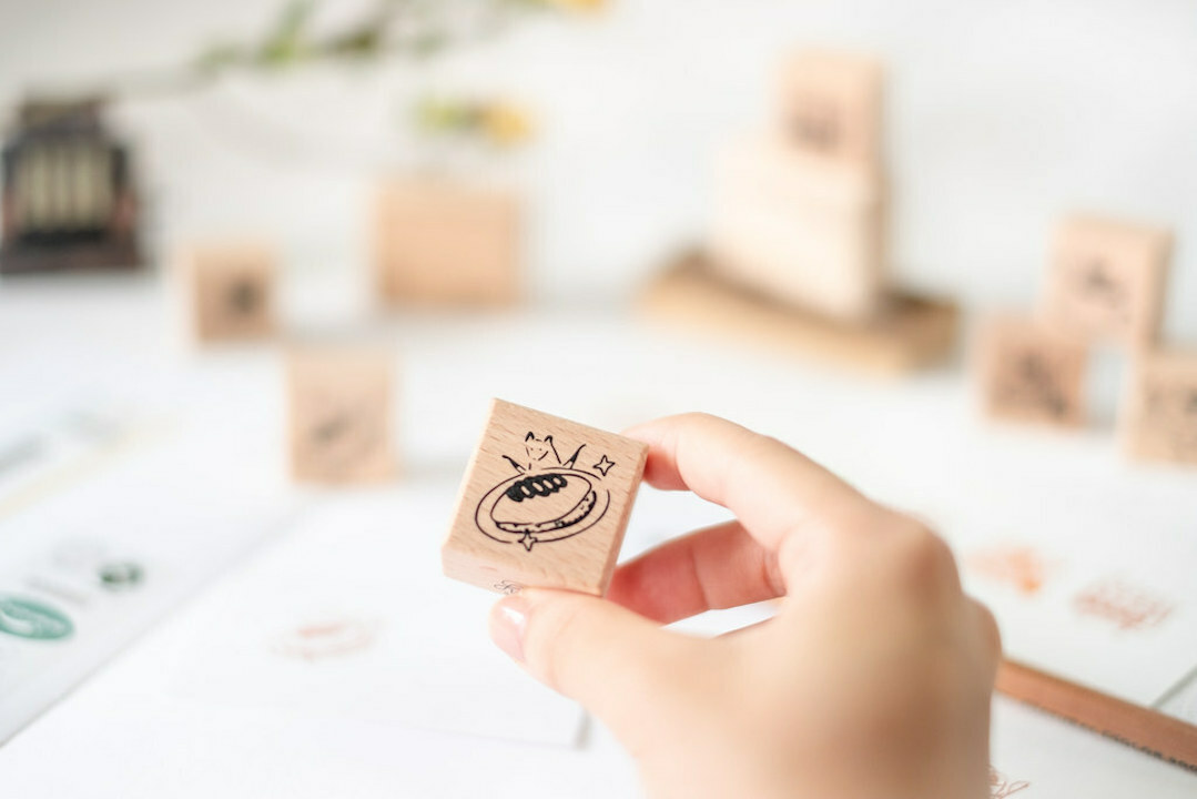 狐吉蛋包飯 小狐狸櫸木印章｜你好工作室 Reiko