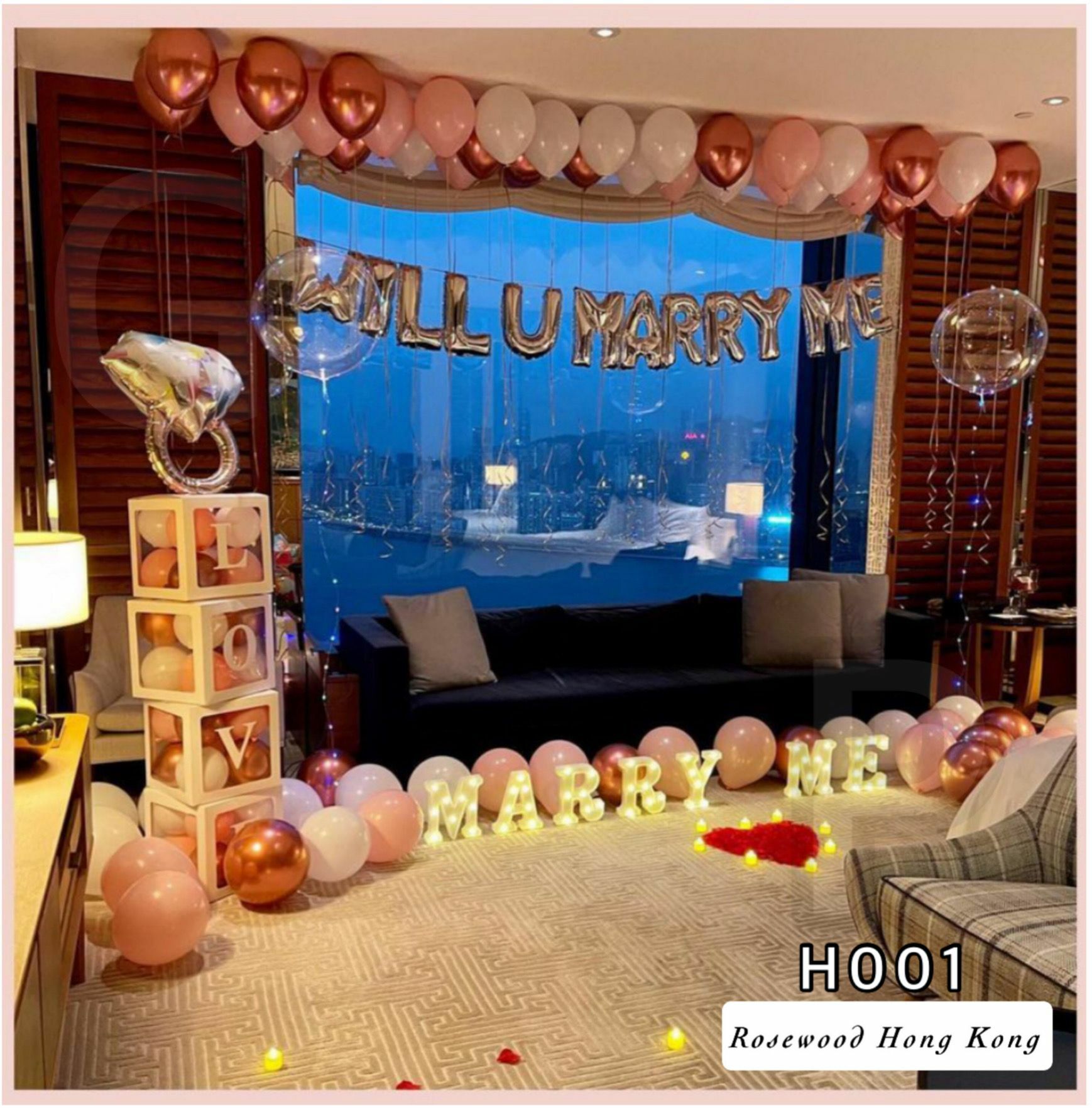 💎求婚佈置套裝H001 👉現貨