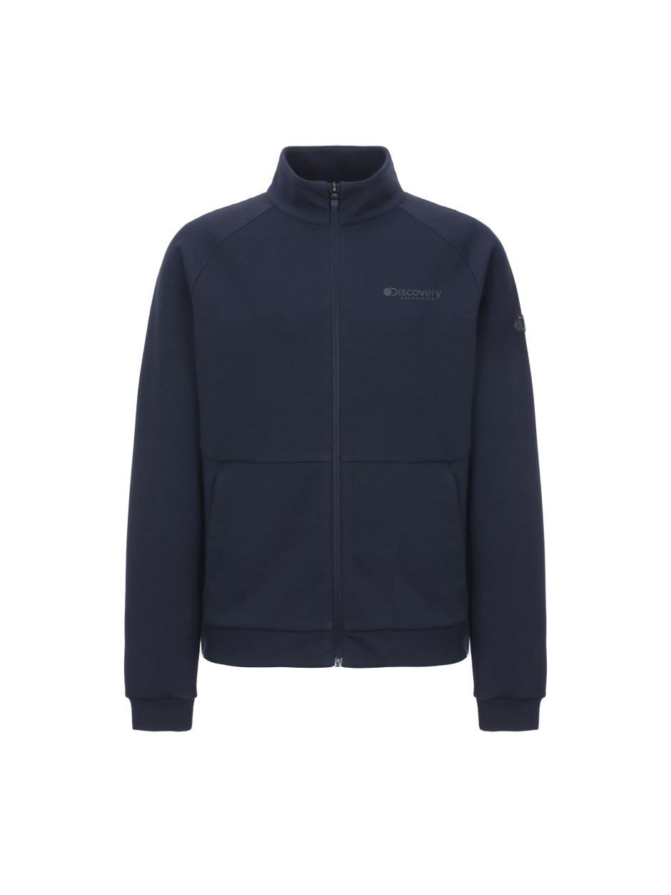Discovery 棉質 高領 夾克 外套 舒適 深藍色 男