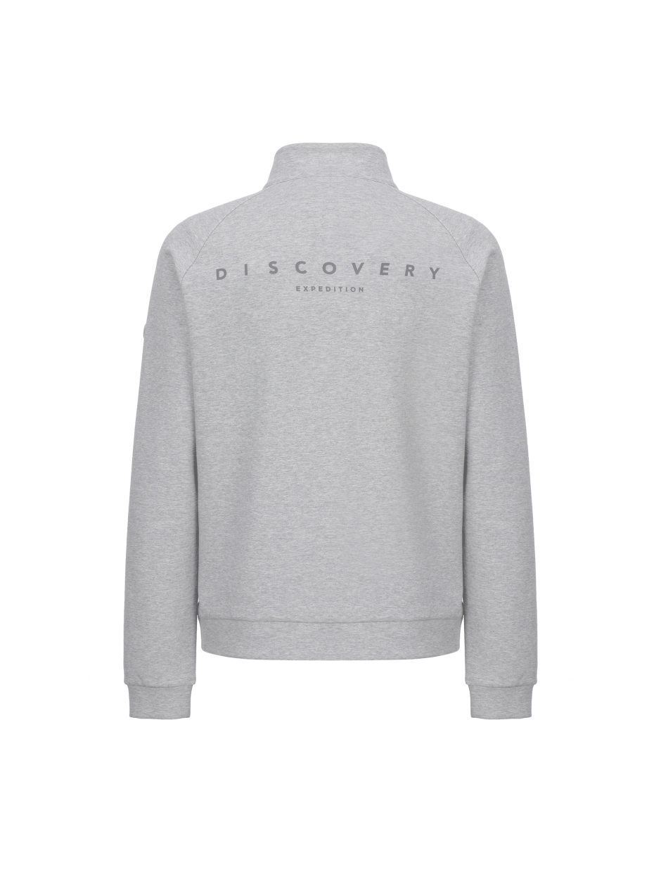 Discovery 棉質 高領 夾克 外套 舒適 灰色 男