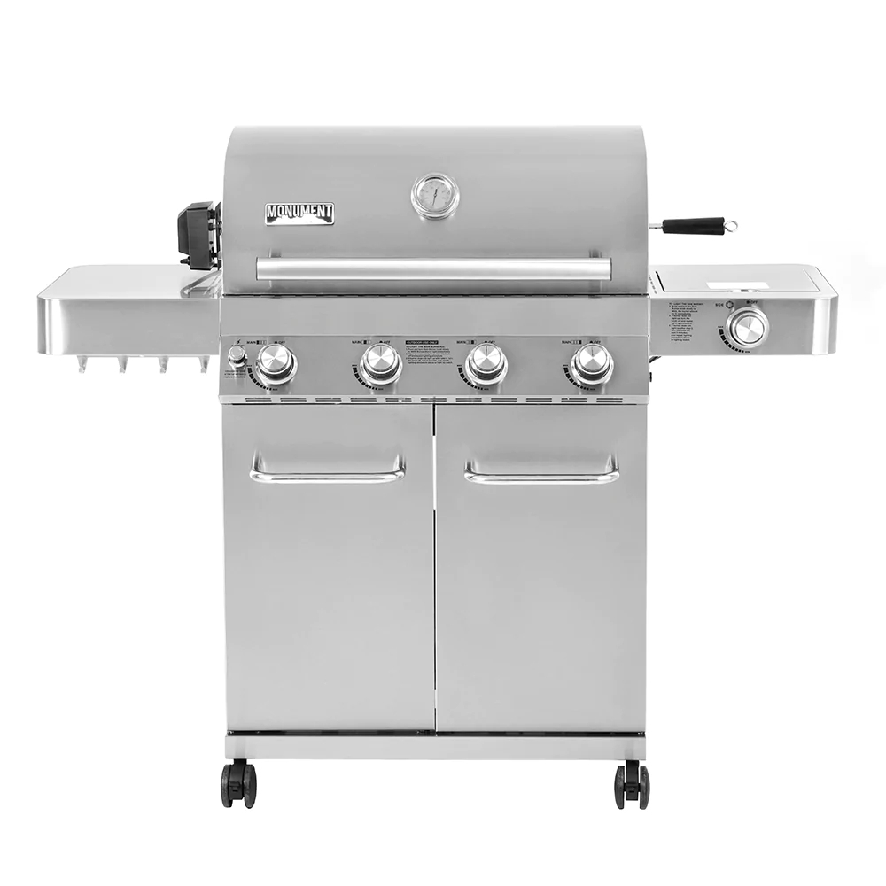 Monument LED Propane Gas Grill With Rotisserie Kit - 17842