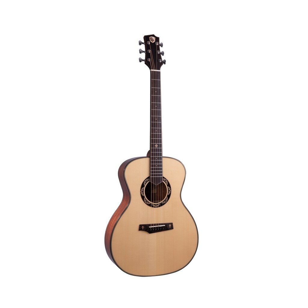 藍盾 Randon AC-M+ 雲杉單板 桃花心木側背 OM桶 木吉他 民謠吉他 附原廠琴袋