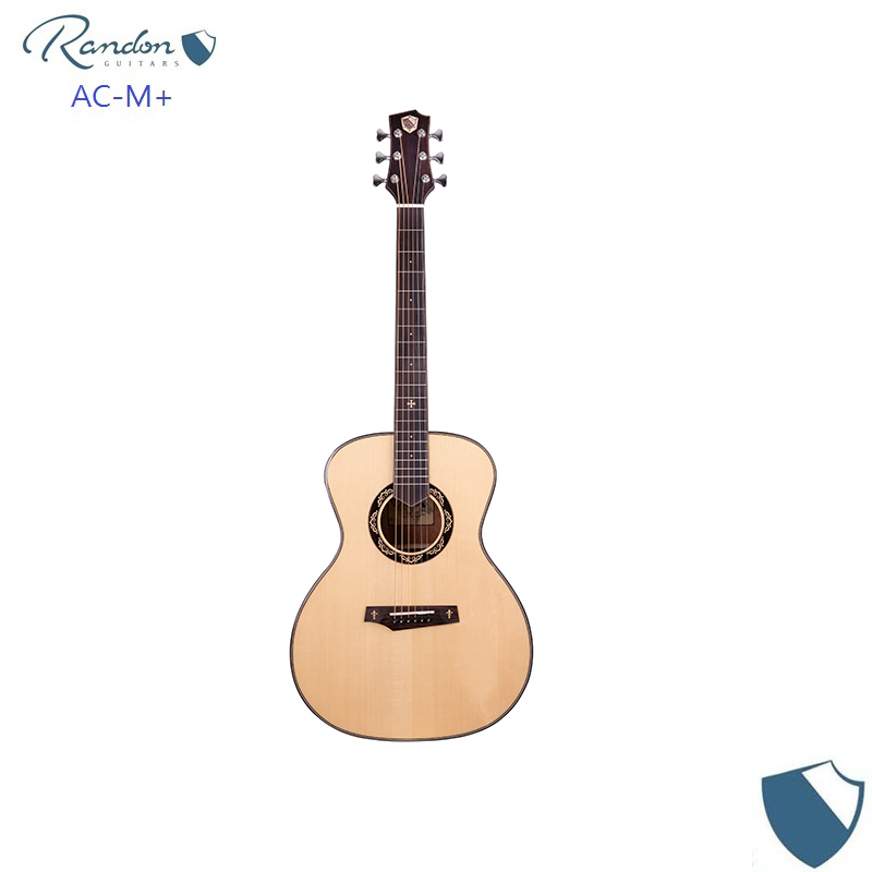 藍盾 Randon AC-M+ 雲杉單板 桃花心木側背 OM桶 木吉他 民謠吉他 附原廠琴袋