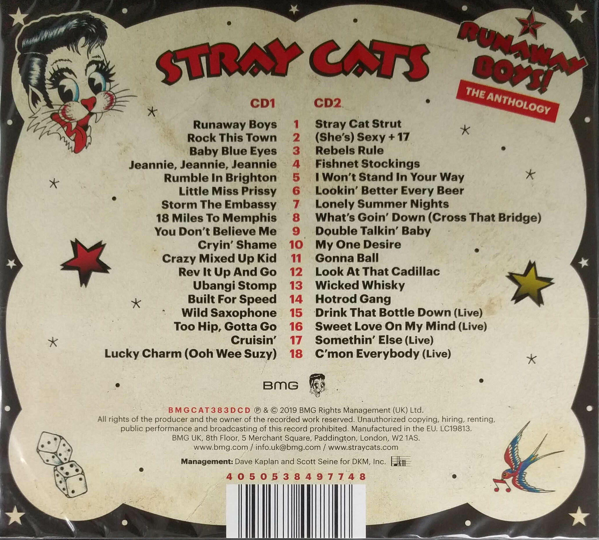 STRAY CATS-RUNAWAY BOYS 2CD