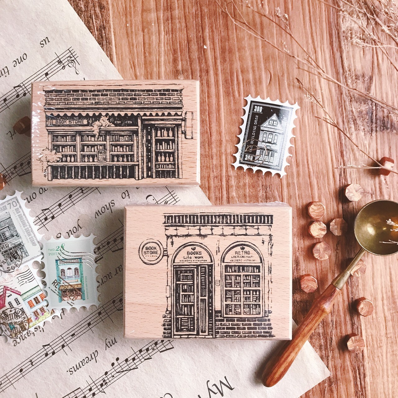 Lady F手繪溫室 | 書店 book1 印章