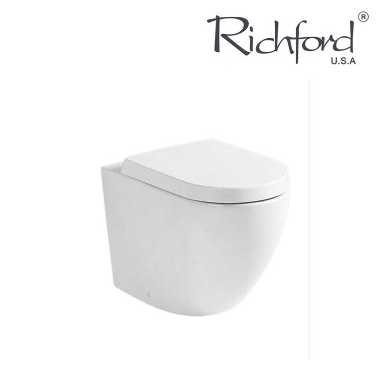 Richford R276B Back to Wall Toilet w/ Slow Closing Seat Cover - Wels