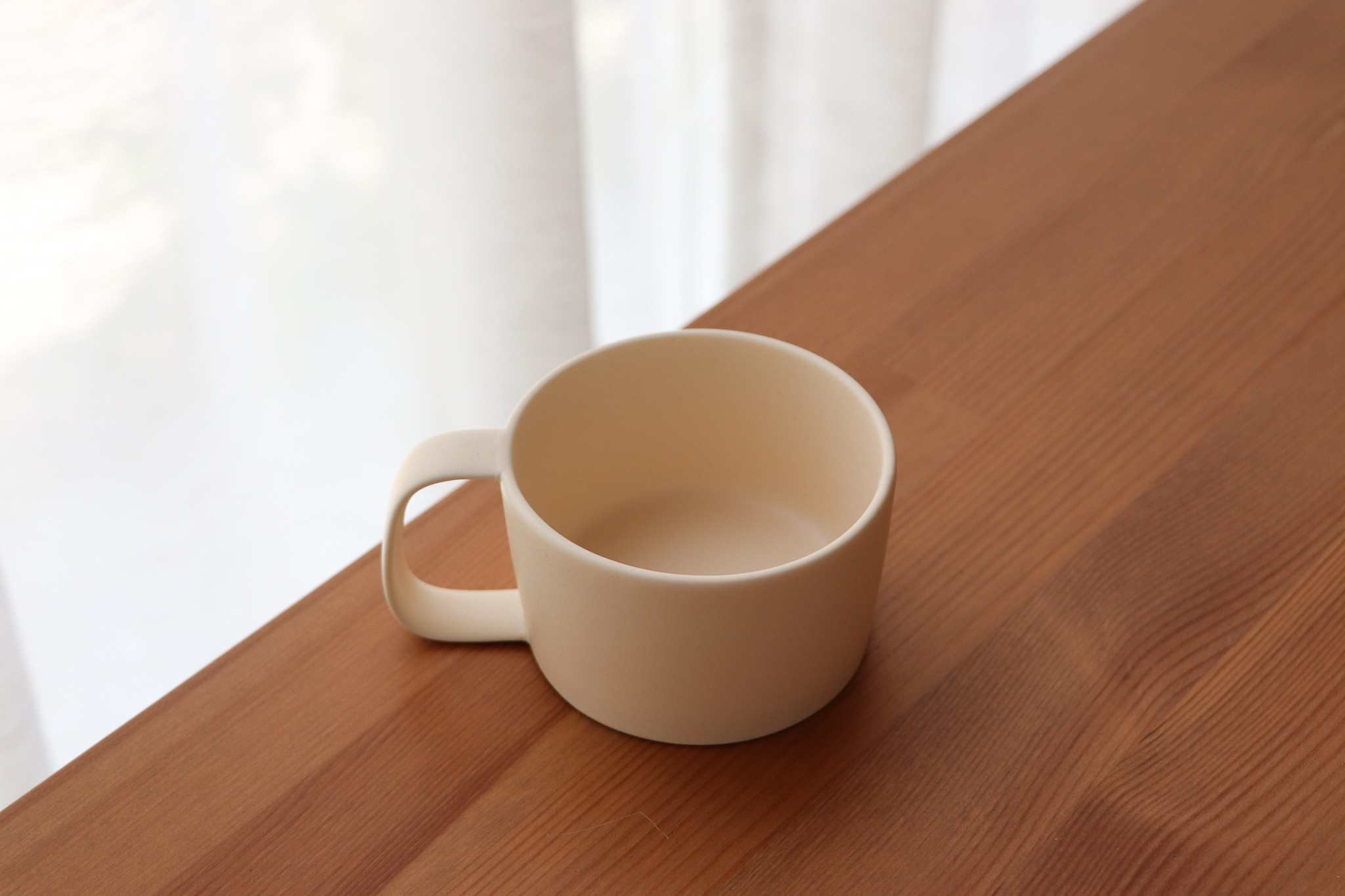 Yamatsu 美濃燒 普山窯 moment 奶油白 湯杯