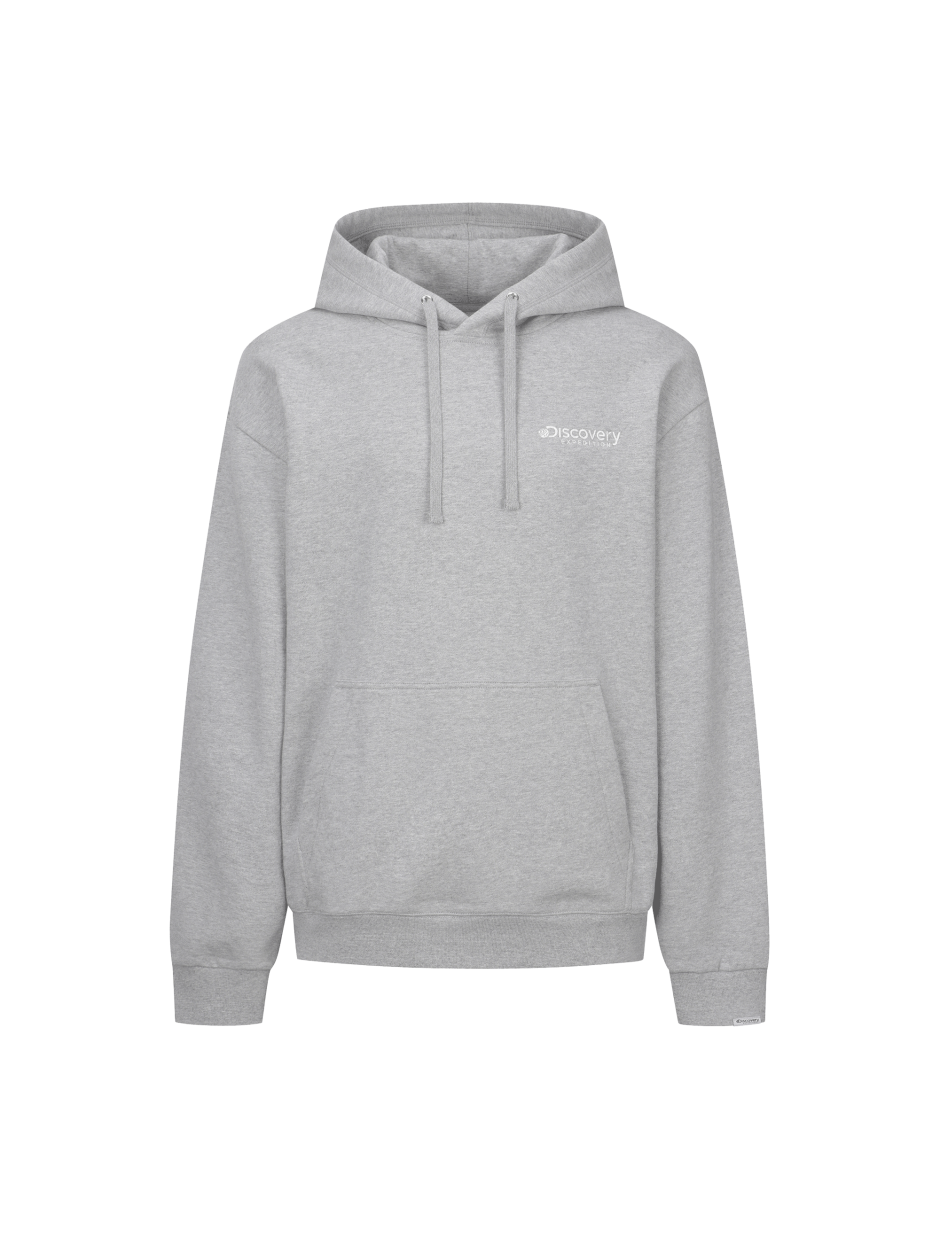 Discovery  Awesome 背面字母 帽T 長袖 灰色 男