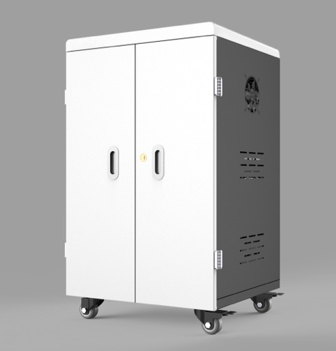 APC-E54 Tablet iPad 充電車 54 bays (5V2A), Cooling fan, Smart 3 status colours LED,  medical ultra-quiet universal wheels, Cabinet lock, International Certification CE, FCC, RoHS, ISO, CCC 640 mm (W) x 530 mm (L) x 1200 mm (H)