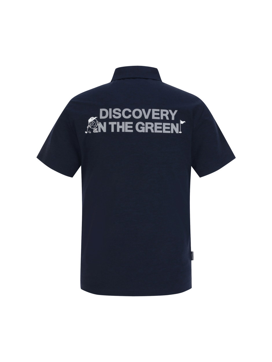 Discovery  Deckerman 立領 T恤 襯衫 POLO衫 短袖 藍色 男